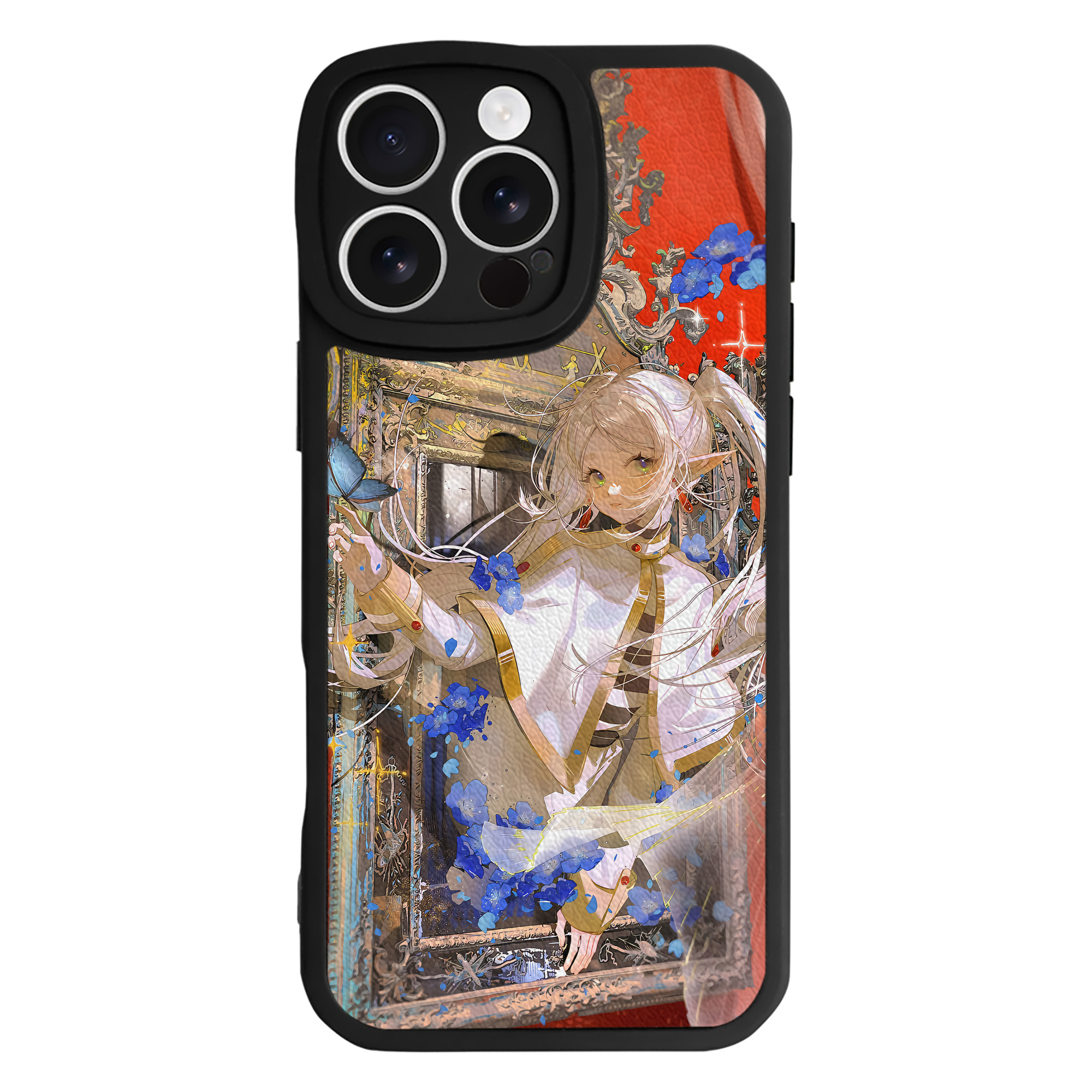 （画像用） 葬送のフリーレン Frieren 【iPhone 16シリーズ対応】シリコンスマホケース（レザー調） 材質：シリコン